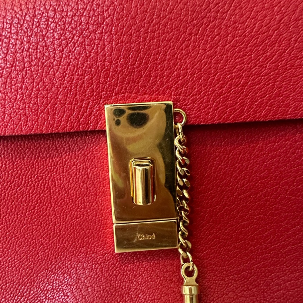 Chloe Drew Mini Bag In Red View 3